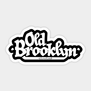 Old Brooklyn White Sticker